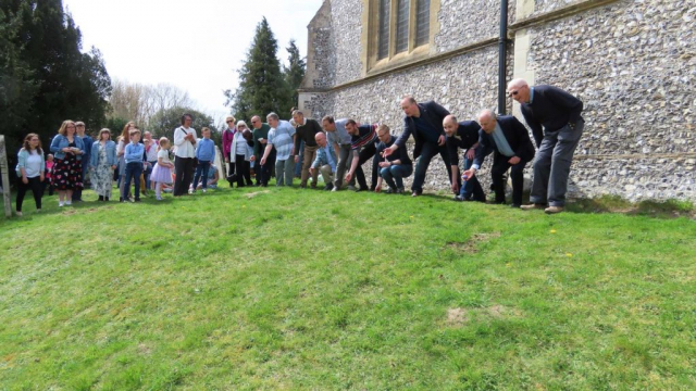 Egg rolling St Mary's