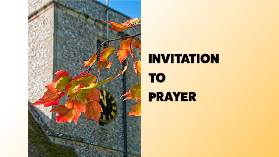 INVITATION TO PRAY – NOVEMBER CALENDAR